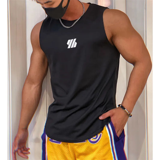 Breathable Mesh Sleeveless Fitness Tank