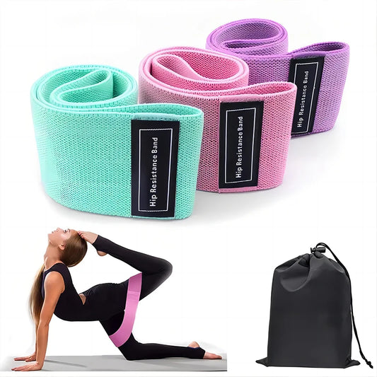 Durable Resistance Bands Set: Strength Training and Flexibility – With Hip Circle and Carrying Bag