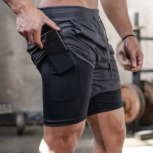 Quick-Dry Workout 2-in-1  Athletic Shorts