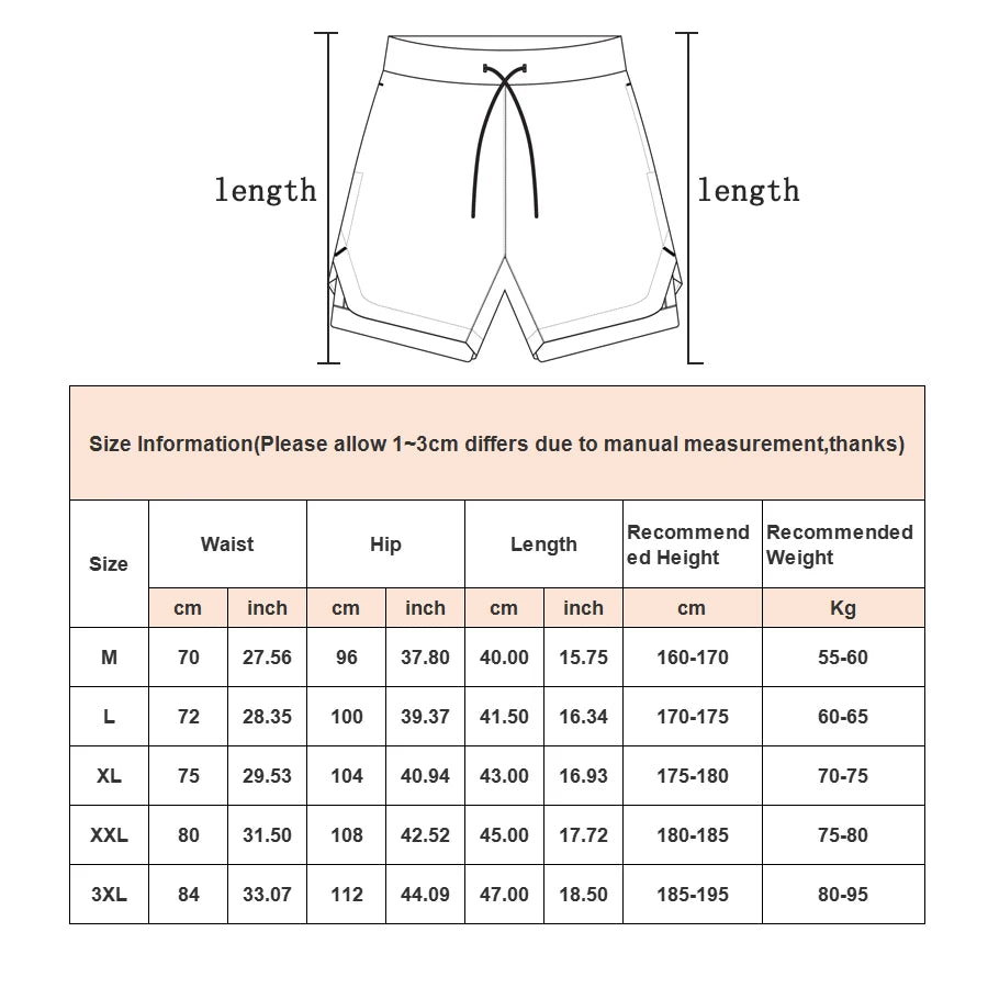 Quick-Dry Workout 2-in-1  Athletic Shorts