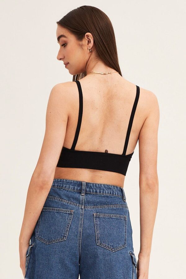 Black Crop Top Seamless - Image 5