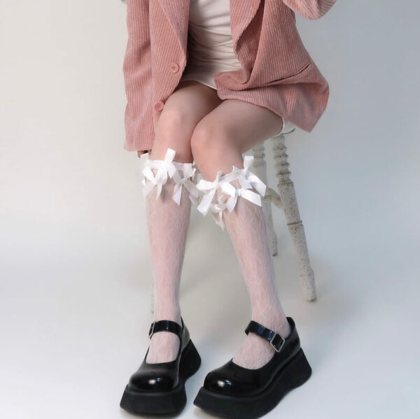 Fairy bows lolita lace stockings - Image 4