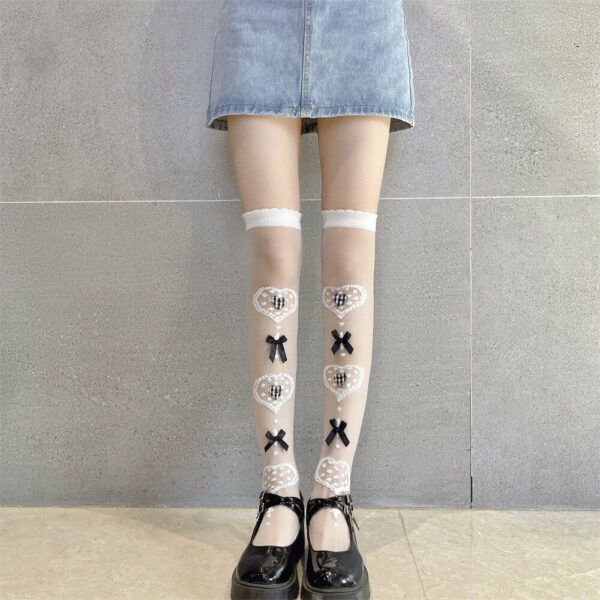 Sweet lolita hearts stockings - Image 7